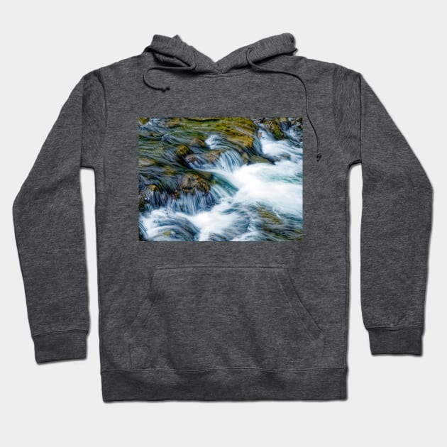 A crystal clear mountain stream Hoodie by stevepaint